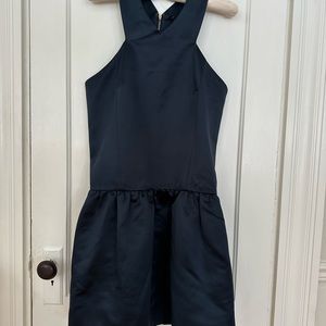 Tibi Navy Sleeveless Mini Dress